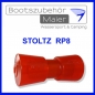 Preview: Stoltz Polyurethan Kielrollen RP 8 16mm Schaftdurchmesser