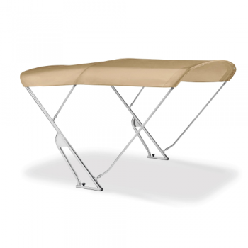 Bimini mit Geräteträger "Strange". Breite 245cm