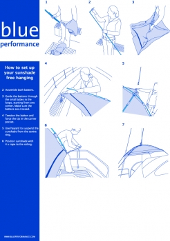 Preview: Sonnenschirm freihängend 185x185cm