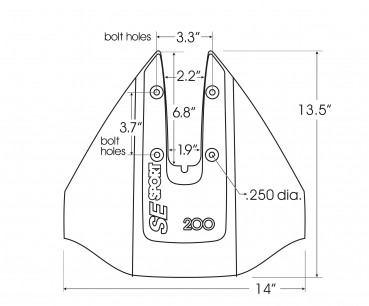 Preview: SE 200 Sport Hydrofoil (für Aussenbordmotoren)