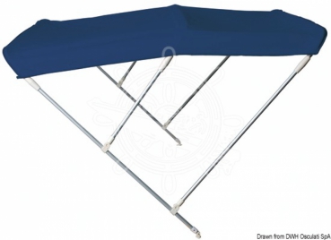 3 Stangen Bimini Top Light 160-170cm Breite 115cm Höhe