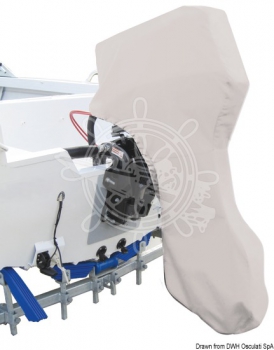 Motorabdeckung für 2/4-Takt-Außenborder 9,9-30 PS