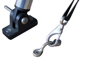 Preview: 2 Stück Seitenteile für Bimini Tops mit einer Verdeckslänge von 180cm