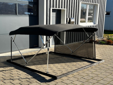 4 Stangen Edelstahl Bimini Top Deluxe 215-228cm Breite