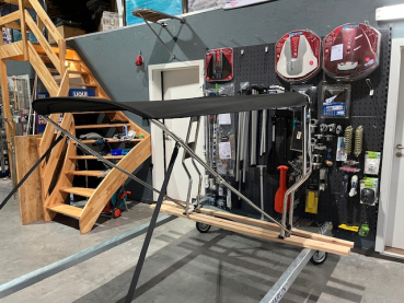 Preview: Bimini für Geräteträger "Schlauchboot" Stoff aus Sunbrella