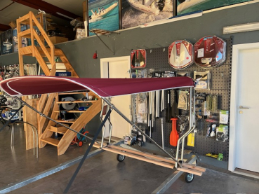 Bimini für Geräteträger "Schlauchboot" Stoff aus Sunbrella