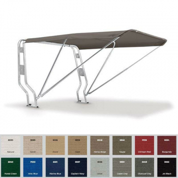 Bimini Top mit Geräteträger für Schlauchboote Breite 145cm bis 190cm