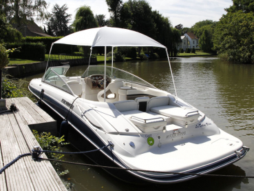 Preview: Sonnenschirm Sunny Boy mit Seitenteilen Farbe weiss