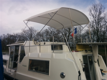 Edelstahl Bimini Top Fly Bridge 230 ± 10cm Breite