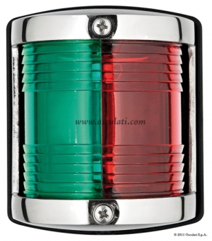 Navigationslichter Serie UTILITY 85 aus Edelstahl Typ 225° Zweifarbig