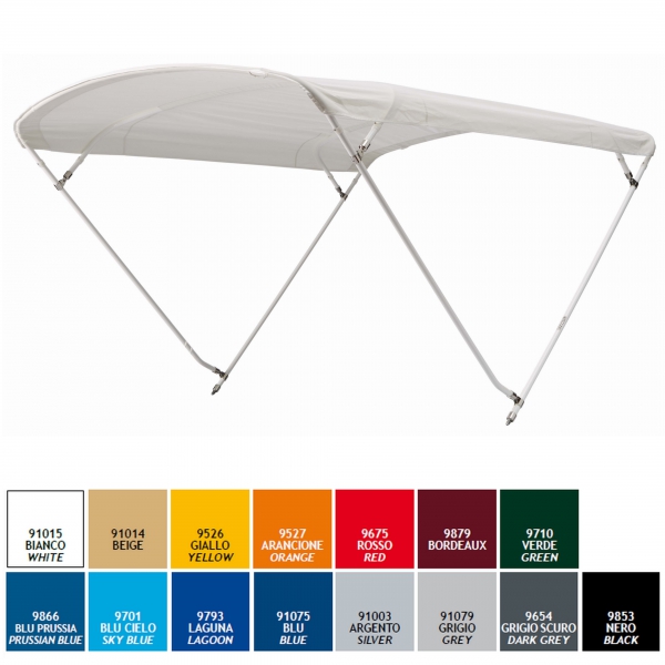 4-Stangen Bimini Top Breite 290cm ±10cm