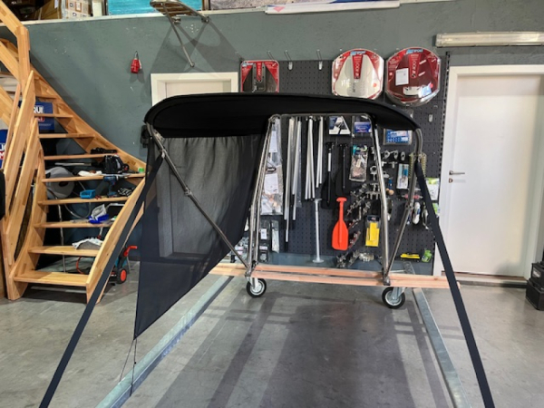 Bimini für Geräteträger "Motorboot" Stoff aus Sunbrella
