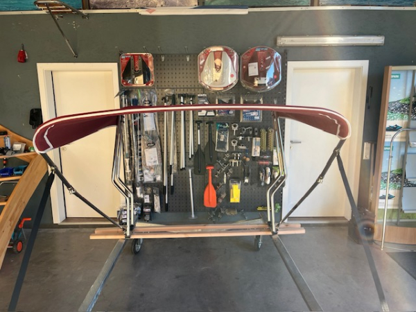 Bimini für Geräteträger "Schlauchboot" Stoff aus Sunbrella