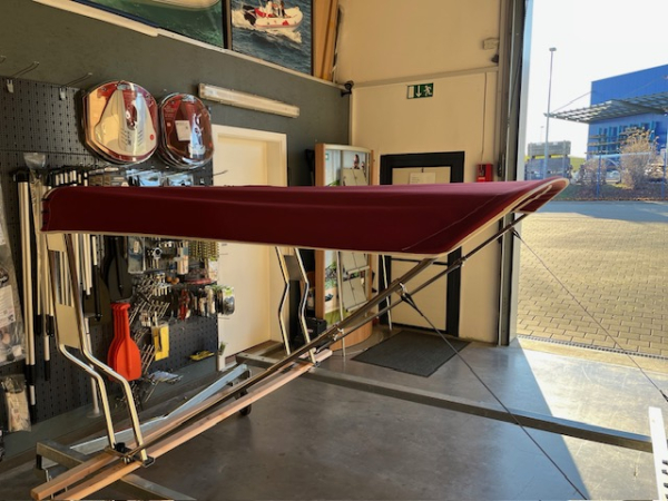 Bimini für Geräteträger "Schlauchboot" Stoff aus Sunbrella