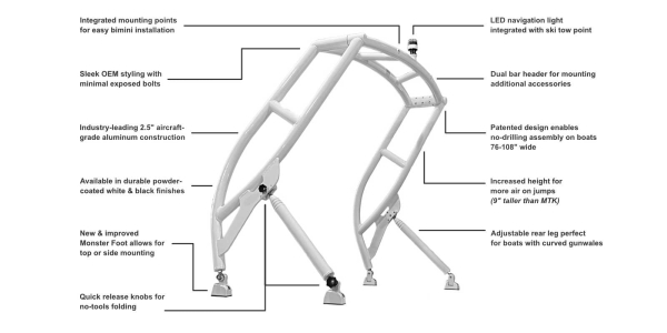 Monster Tower MT 7 Farbe weiß