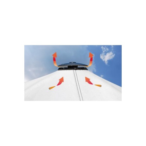 Persenninglüfter Farbe schwarz