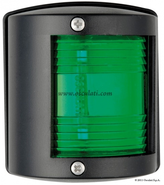 Navigationslichter Serie UTILITY 77 Gehäuse schwarz Typ 112,5° rechts