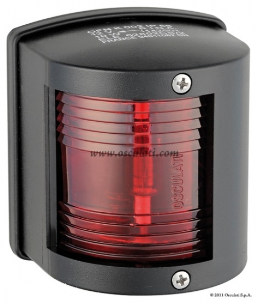 Navigationslichter Serie UTILITY 77 Gehäuse schwarz Typ 112,5° links