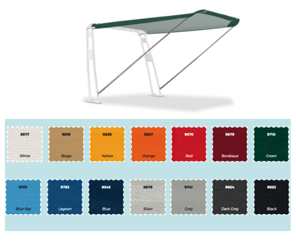 Bimini für Geräteträger "Motorboot"