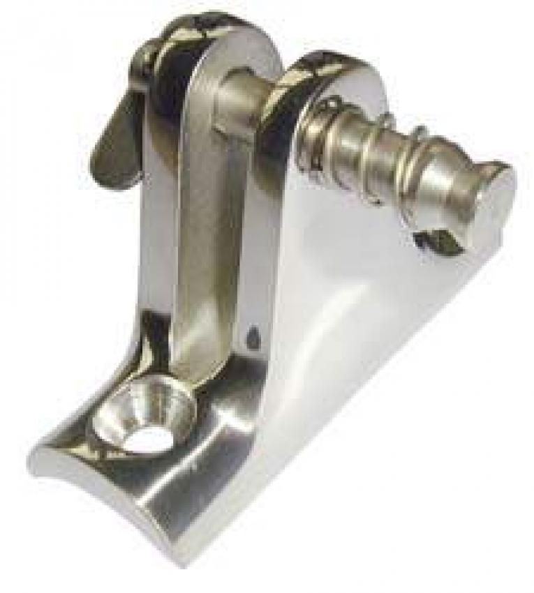 Rohrbefestigung für Rohre mit 22-25mm Aussen-Ø, 90°