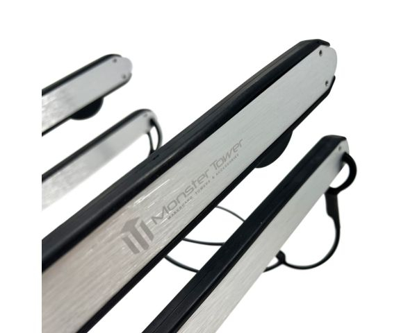 Monster Tower Wakeboard/Surfboard Rack w/Universal Inserts - Brushed