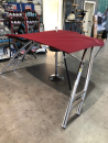 Monster Tower MTK Farbe silber mit rotem Bimini Top