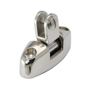 Decksbeschlag, hoch, Aufnahme aus Edelstahl variabel mit Schraube